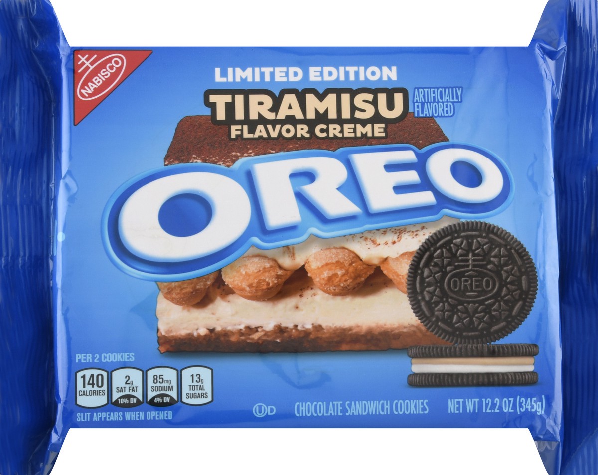 slide 9 of 10, Oreo Limited Edition Tiramisu Flavor Creme Chocolate Sandwich Cookies 12.2 oz, 12.2 oz