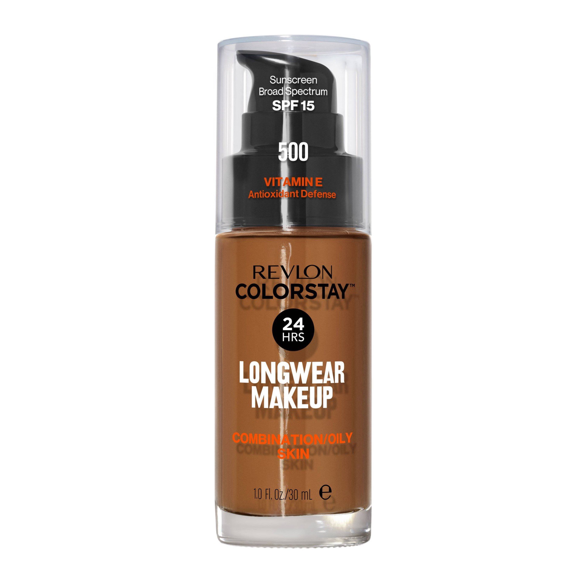 slide 1 of 2, Revlon ColorStay Liquid Foundation For Combination/Oily Skin, Walnut, 1 fl oz