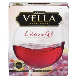 Peter Vella Vineyards Delicious Red Wine 5L Box Wine