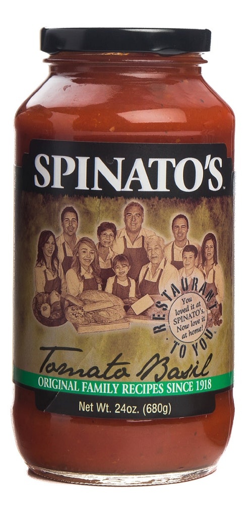 slide 1 of 1, Spinato's Spinatos Tomato Basil Sauce, 24 oz