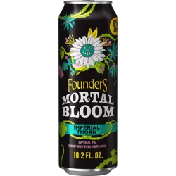 Founders Brewing Co. Mortal Bloom Imperial Thorn, 19.2 Fl Oz Can, 8% ABV