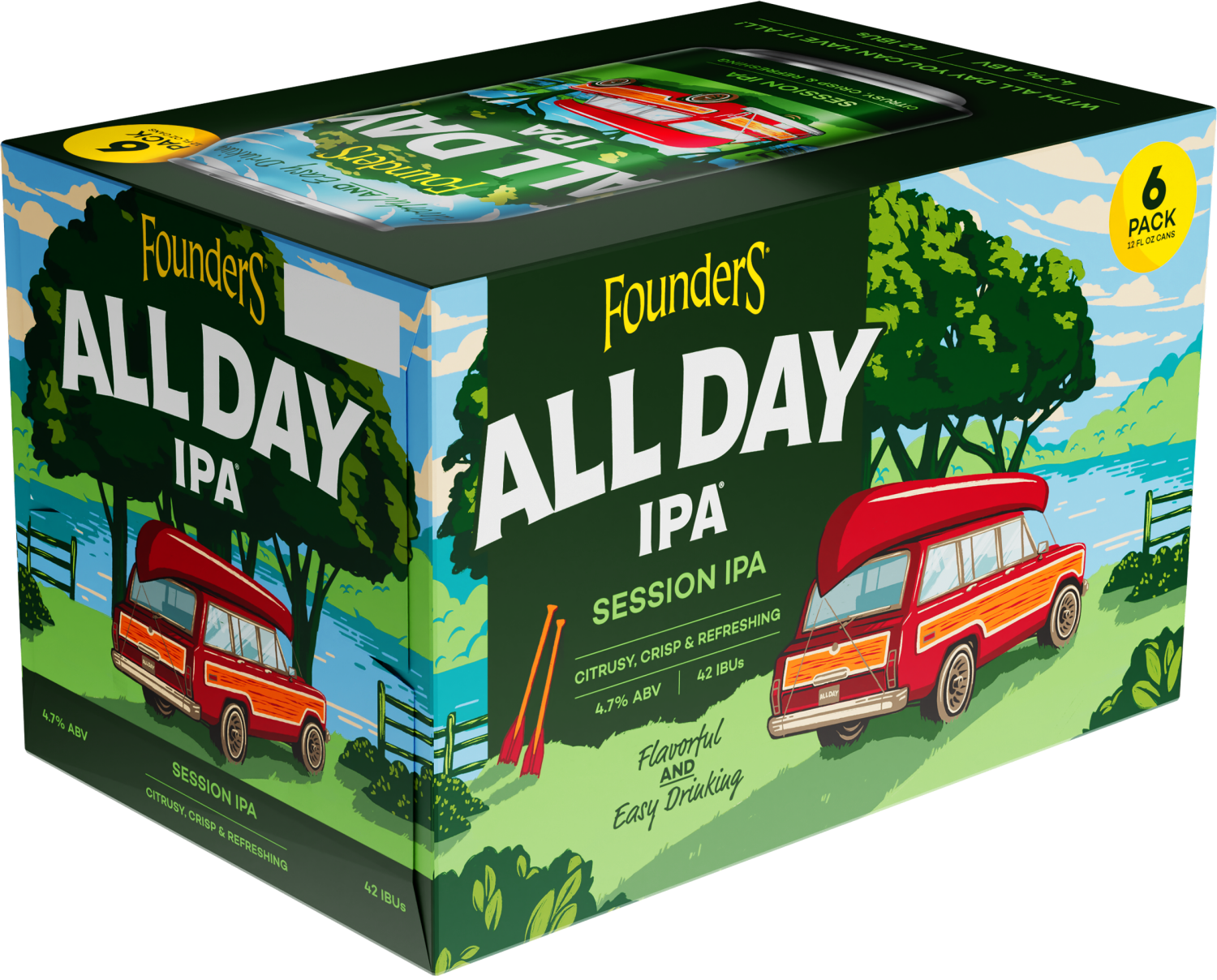 slide 1 of 1, Founders Brewing Co. All Day IPA, Session IPA Beer, 6 ct; 12 oz