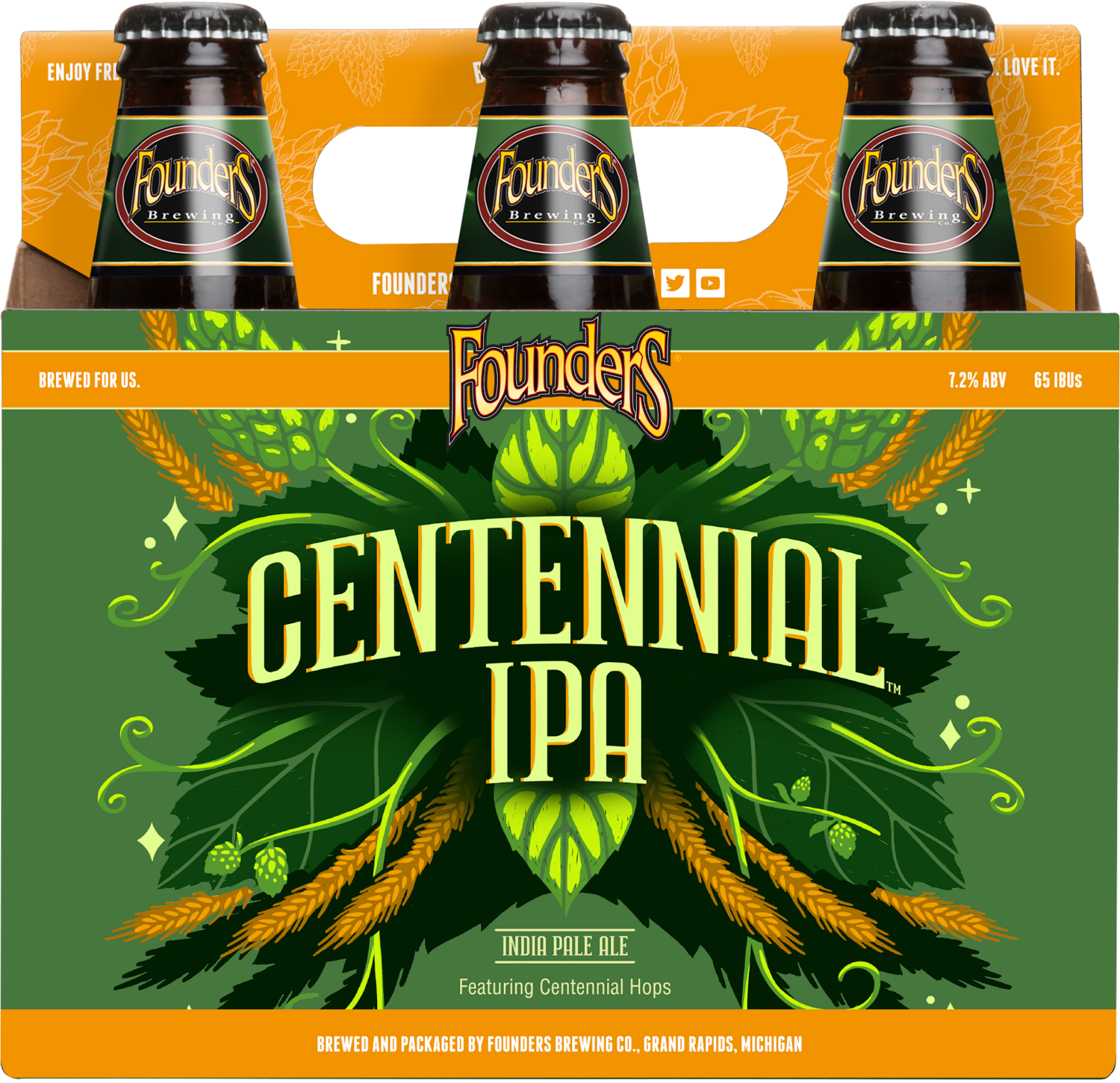 slide 2 of 3, Founders Brewing Co. Centennial IPA, American IPA Beer, 6 ct; 12 fl oz