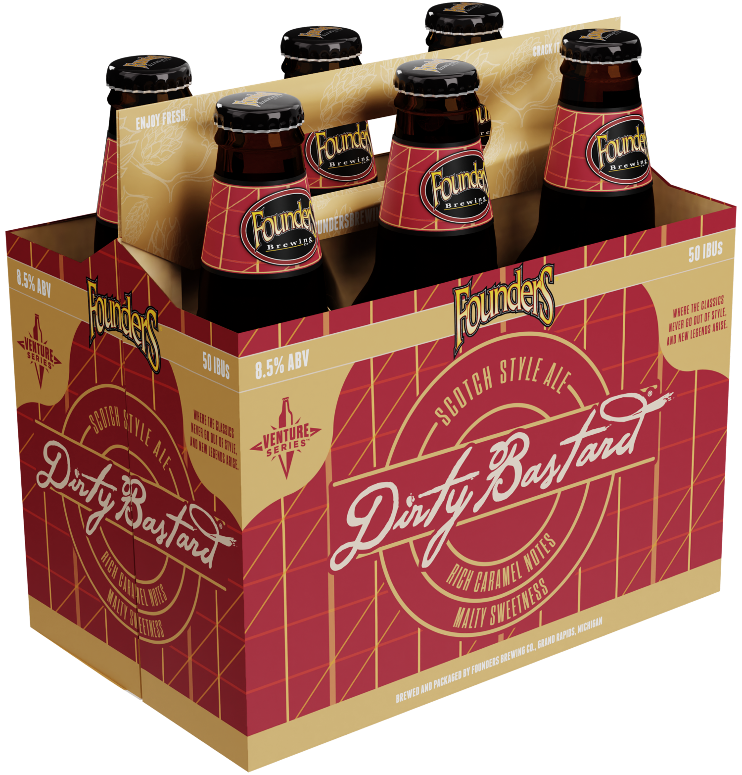 slide 1 of 17, Founders Brewing Co. Dirty Bastard, Scotch Ale Bottles, 6 ct; 12 oz