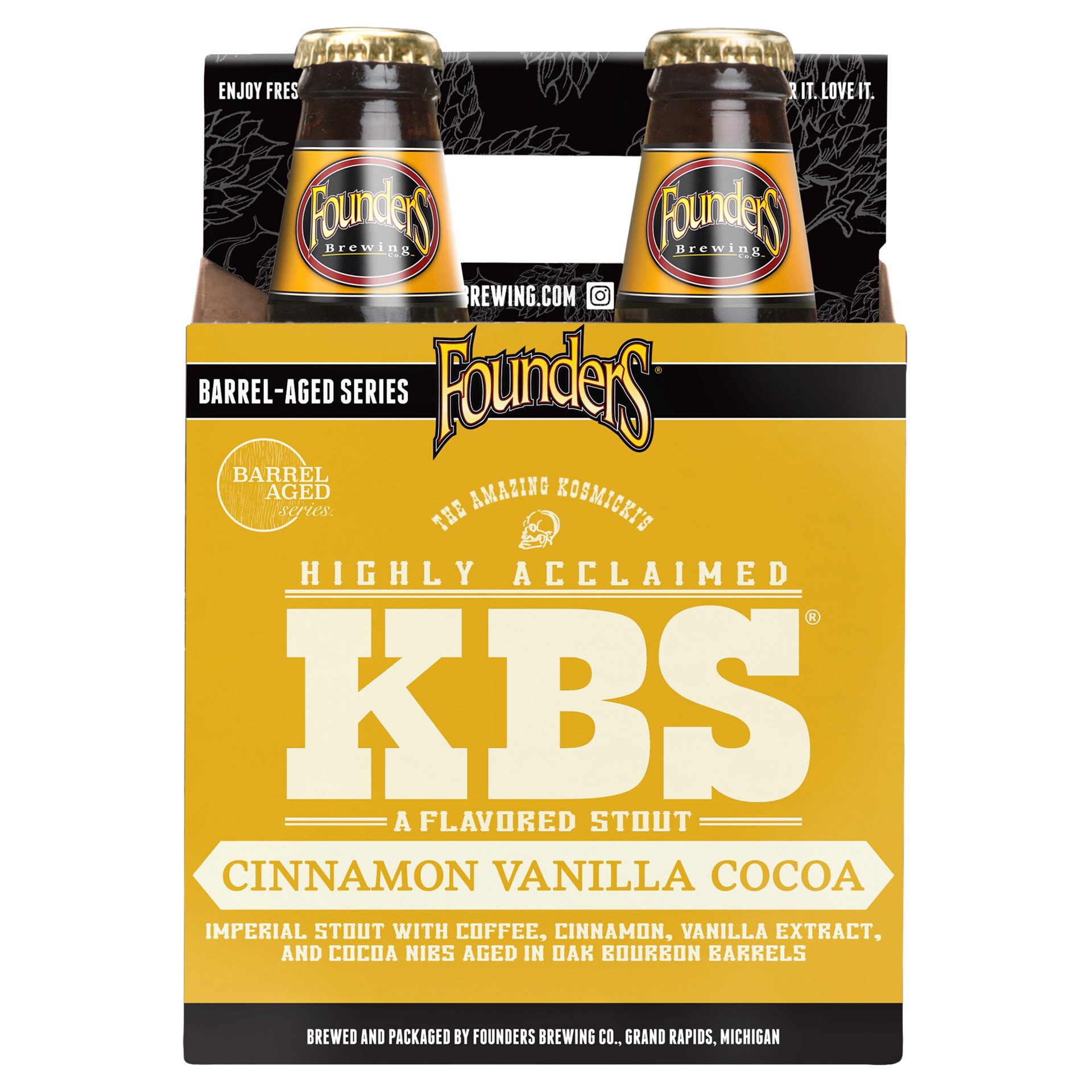slide 5 of 5, Founders Brewing Co. Brewing Co. Kbs Cinnamon Vanilla Cocoa Stout, 4 ct; 12 oz