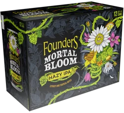 Founders Brewing Co. Mortal Bloom Hazy IPA, 12 Pack, 12 fl oz Cans, 6.2% ABV