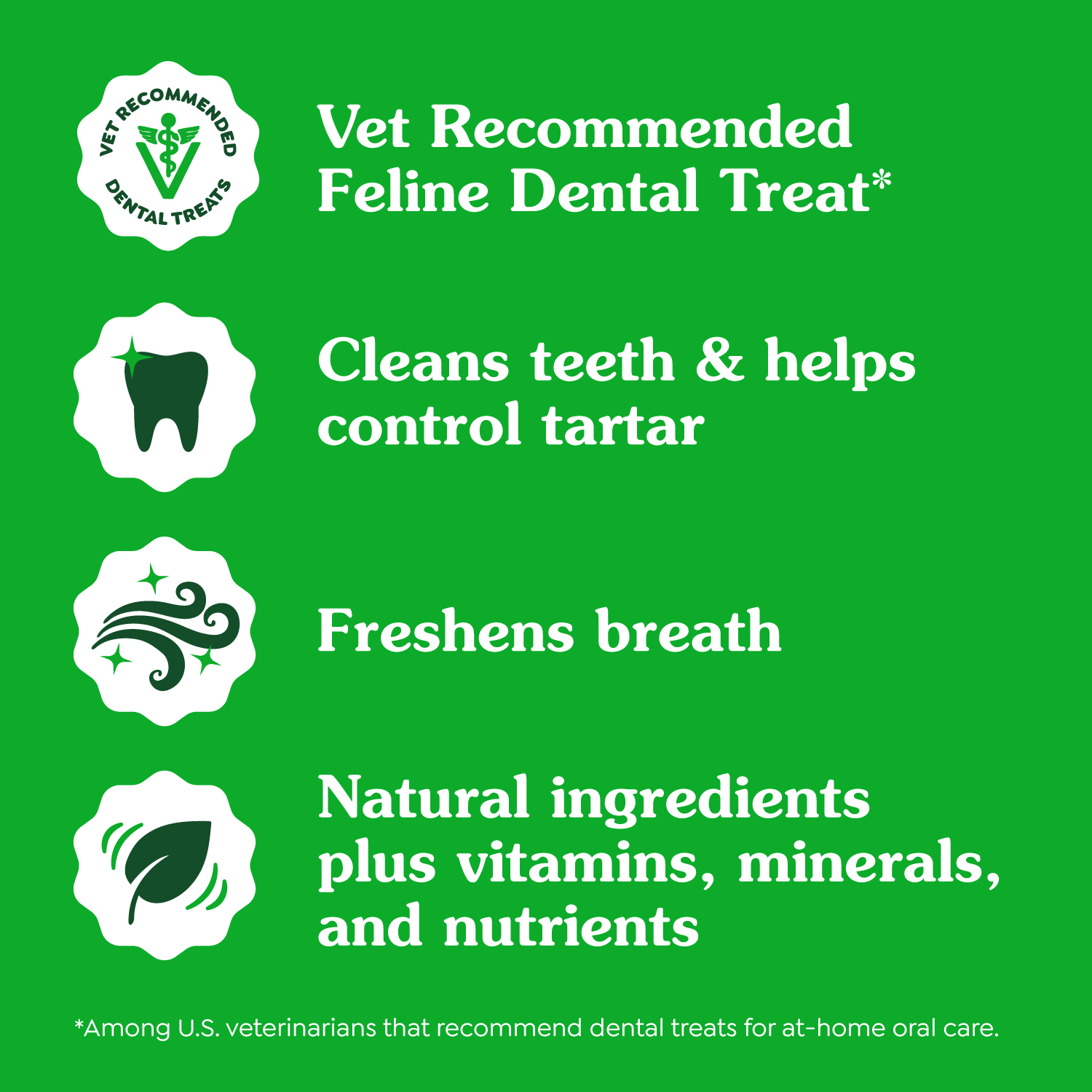slide 8 of 8, Greenies Premium Dental Treats Oven Roasted Chicken Flavor Cat Treats Mega Size 130 g, 4.6 oz