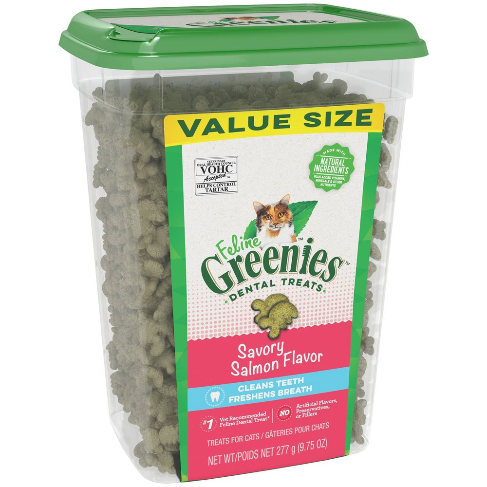 Greenies Savory Salmon Flavor Dental Cat Treats - 9.75oz 9.75 oz | Shipt