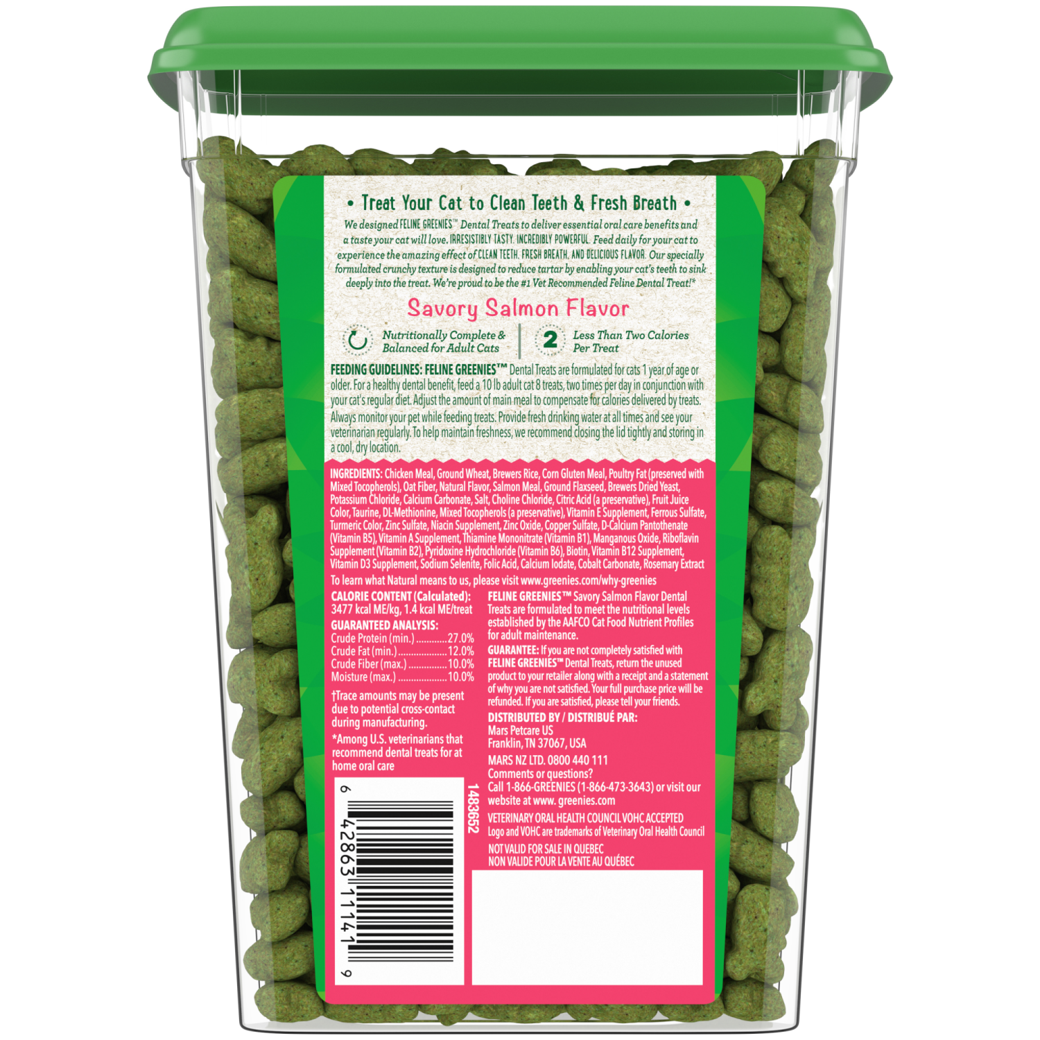 slide 6 of 8, Greenies Savory Salmon Flavor Dental Treats Value Size 9.75 oz, 9.75 oz