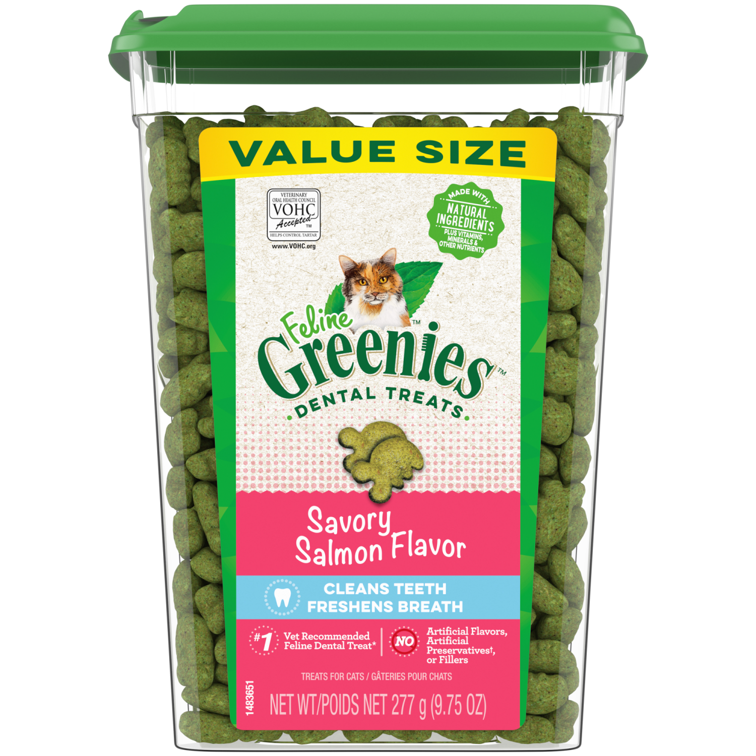 slide 1 of 8, Greenies Savory Salmon Flavor Dental Treats Value Size 9.75 oz, 9.75 oz