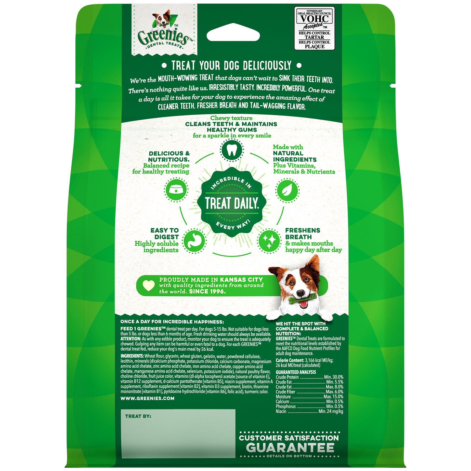 slide 2 of 6, Greenies Adult Natural Dental Dog Treats Teenie Size, Original Flavor, 12 oz. Pack, 43 Count, 12 oz