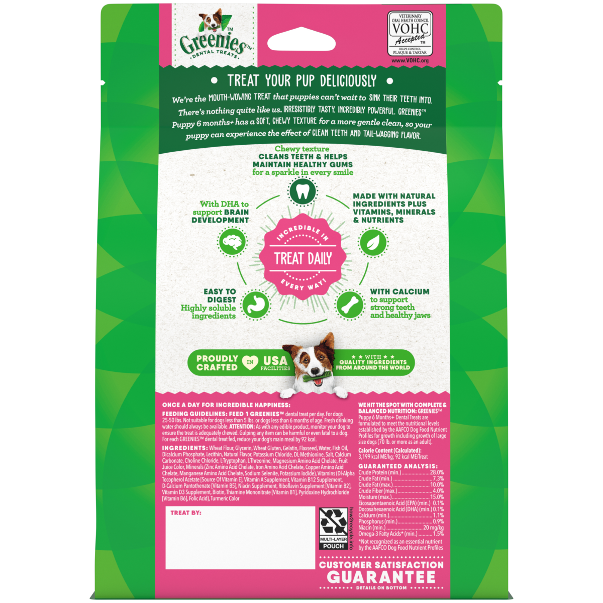 slide 5 of 8, Greenies Dental Treats Regular 6 Months+ Puppy Daily Dog Treats 12 ea, 12 ct