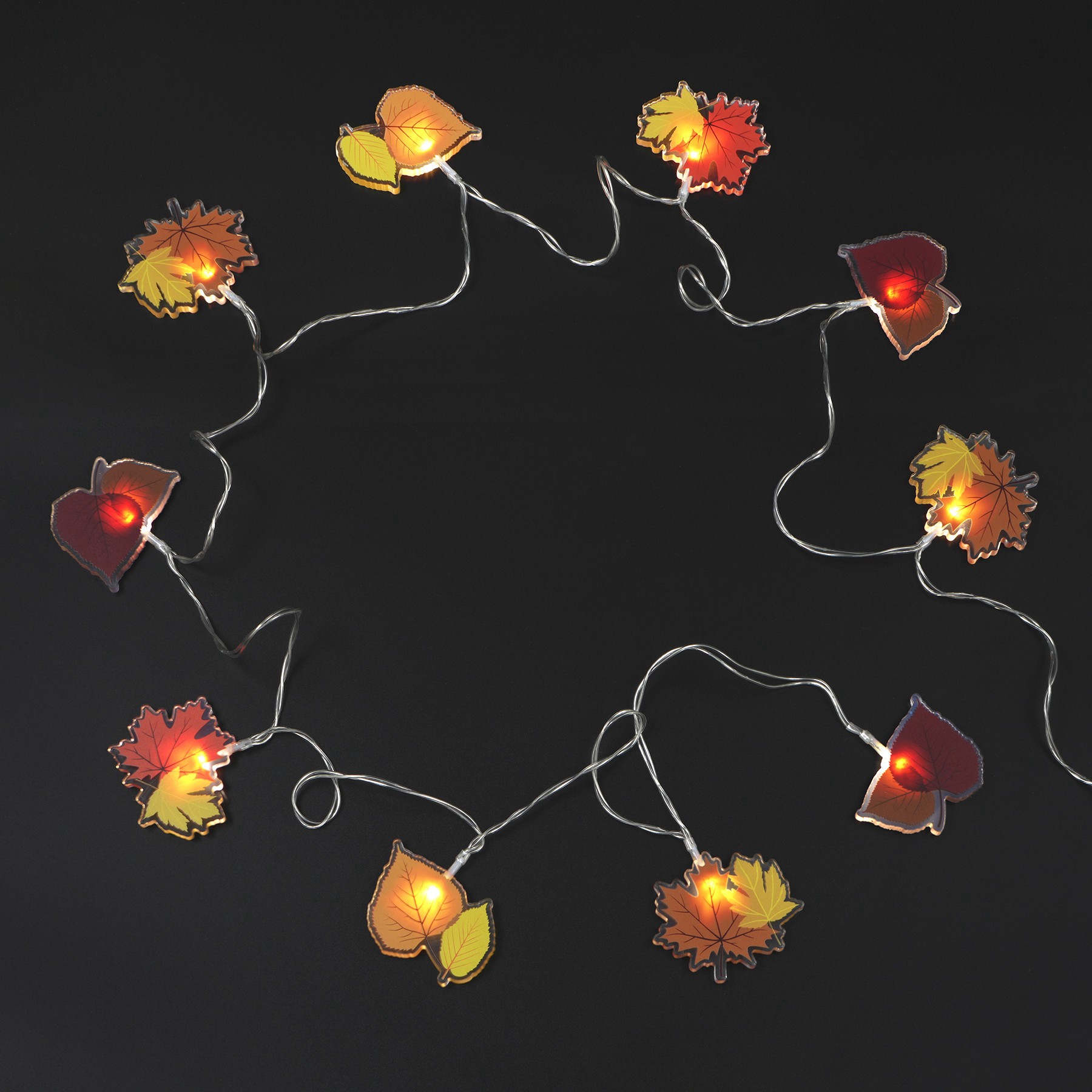 slide 2 of 2, 10ct. Warm White Led Acrylic Leaf String Lights By Ashland, 10 ct