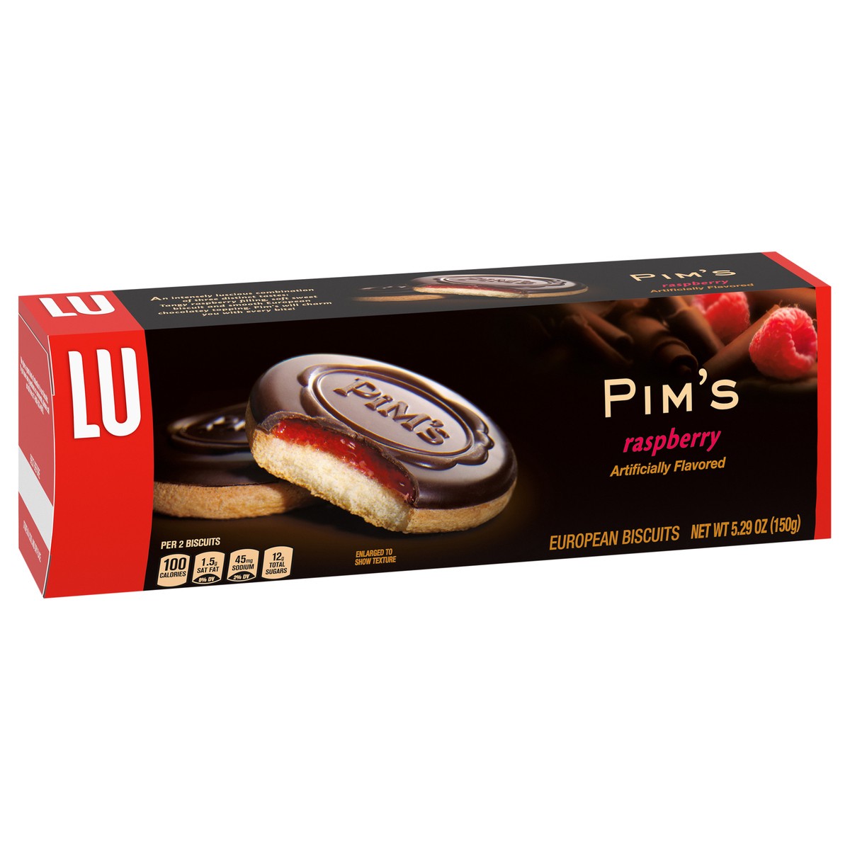 slide 7 of 13, LU Pim's Raspberry European Biscuits, 5.29 oz, 0.33 lb