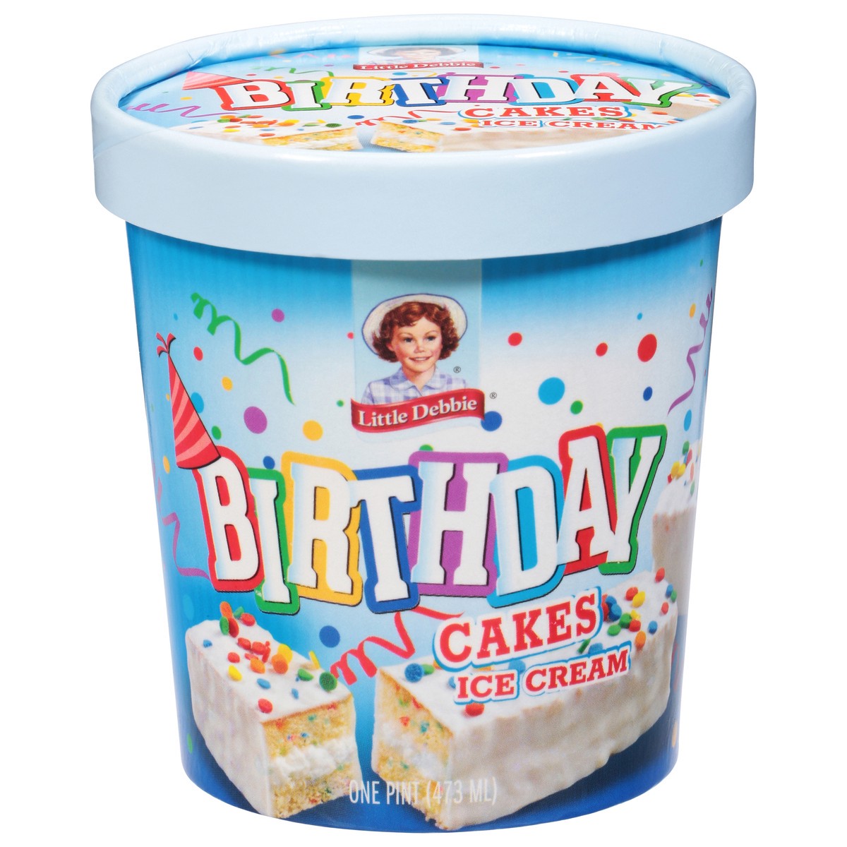 slide 1 of 9, Little Debbie Birthday Cakes Ice Cream 1 pt, 1 pint