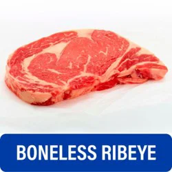 Beef It's What's for Dinner Choice Boneless Ribeye Beef Steak