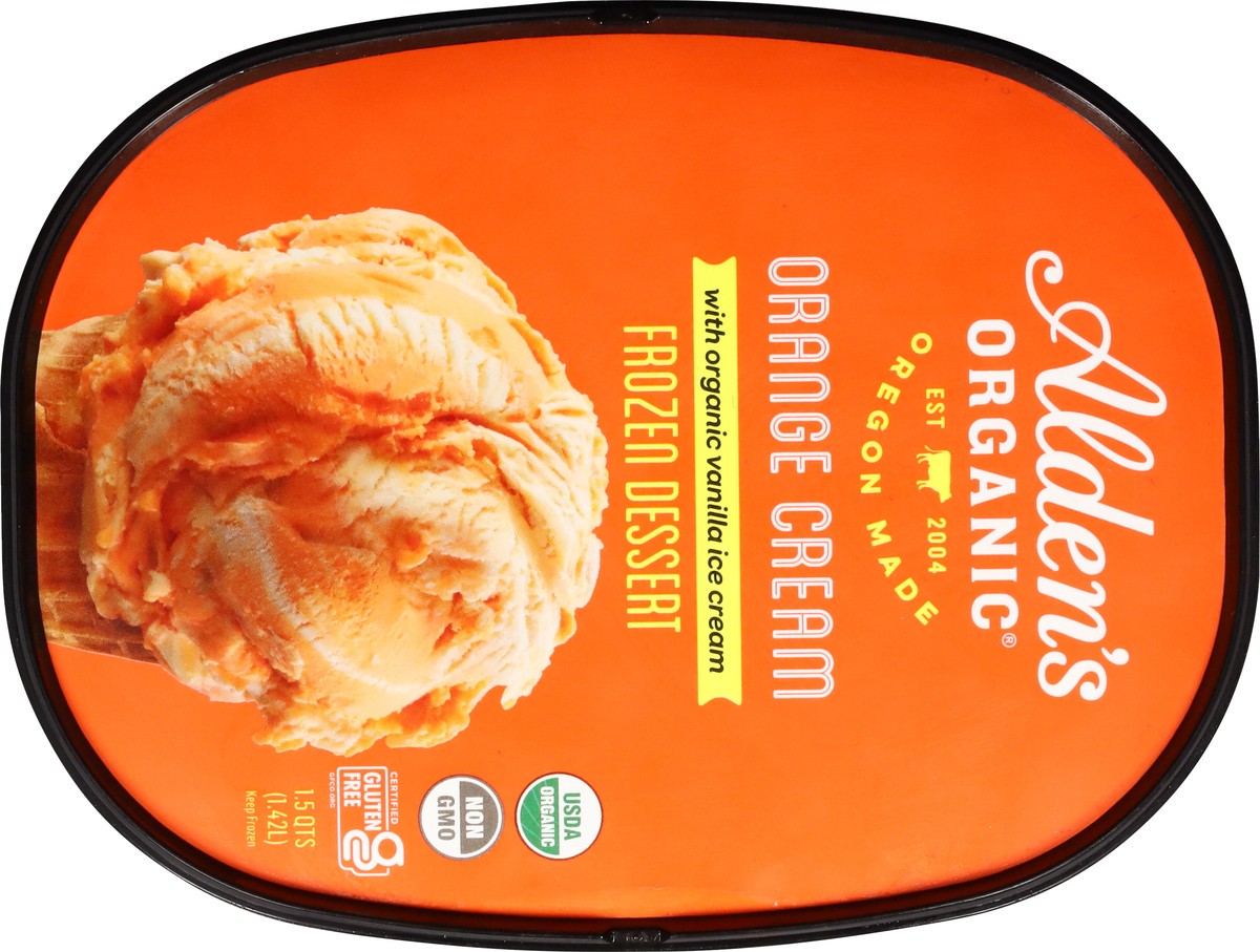 slide 6 of 13, Alden's Organic Orange Cream Frozen Dessert 1.5 qt, 1.5 qt
