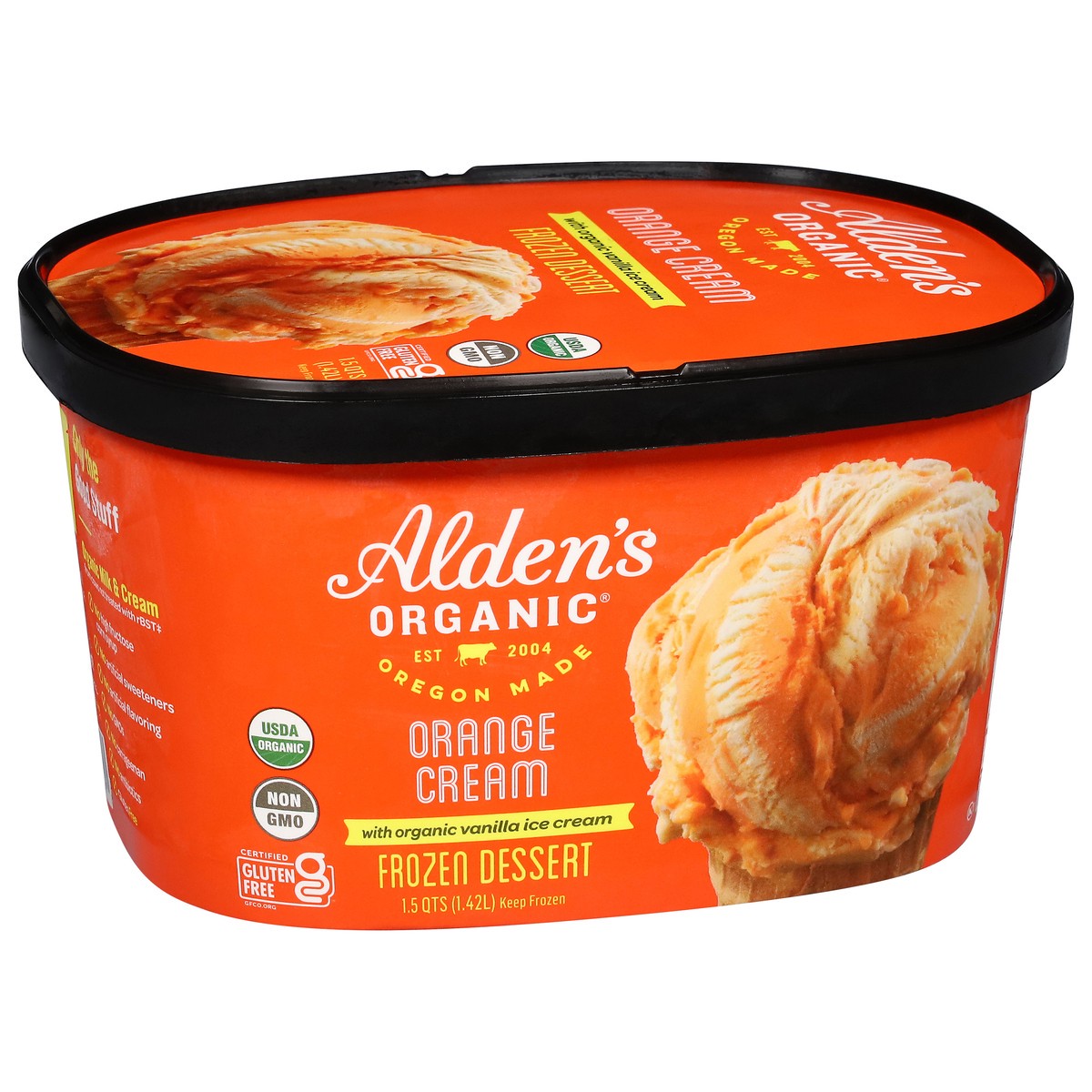 slide 11 of 13, Alden's Organic Orange Cream Frozen Dessert 1.5 qt, 1.5 qt