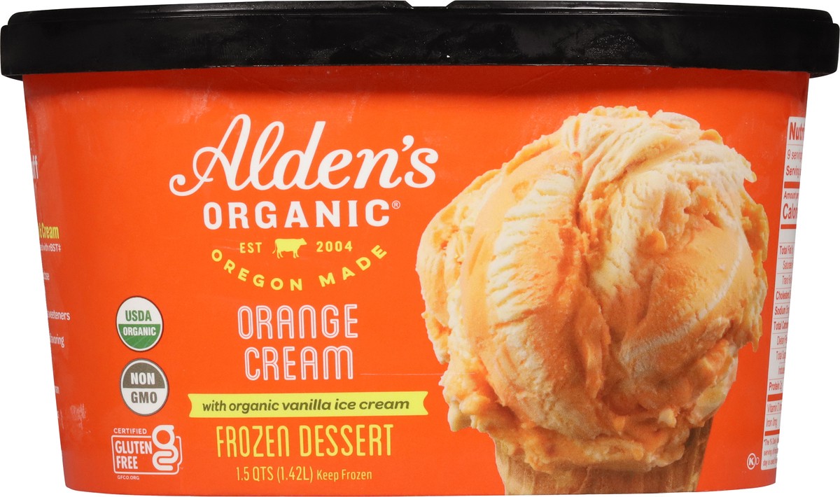slide 9 of 13, Alden's Organic Orange Cream Frozen Dessert 1.5 qt, 1.5 qt