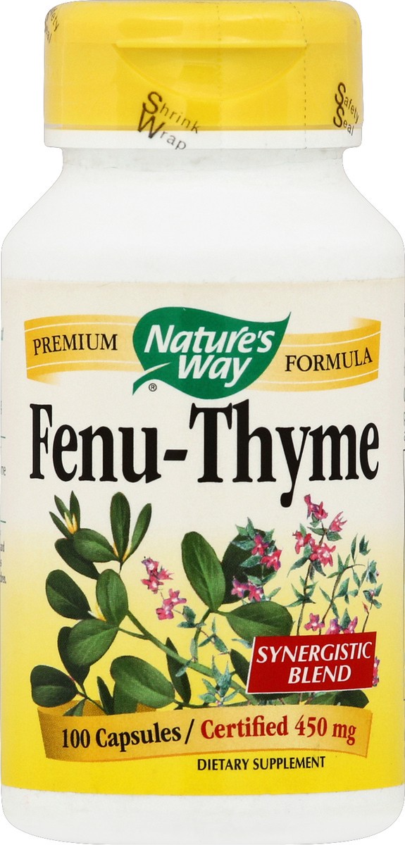 slide 2 of 2, Nature's Way Premium Blend Fenu-Thyme 900 mg per serving 100 Vcaps, 100 ct