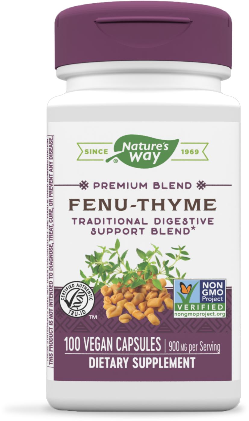 slide 1 of 2, Nature's Way Premium Blend Fenu-Thyme 900 mg per serving 100 Vcaps, 100 ct