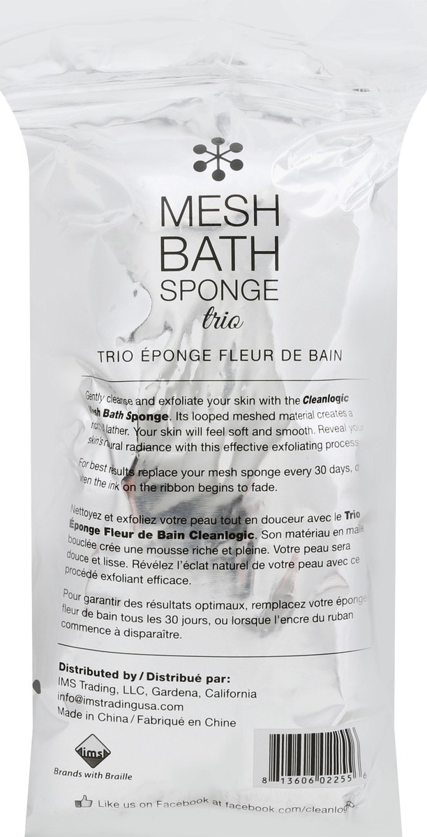 slide 4 of 6, cleanlogic Bath Sponge 1 ea, 1 ct