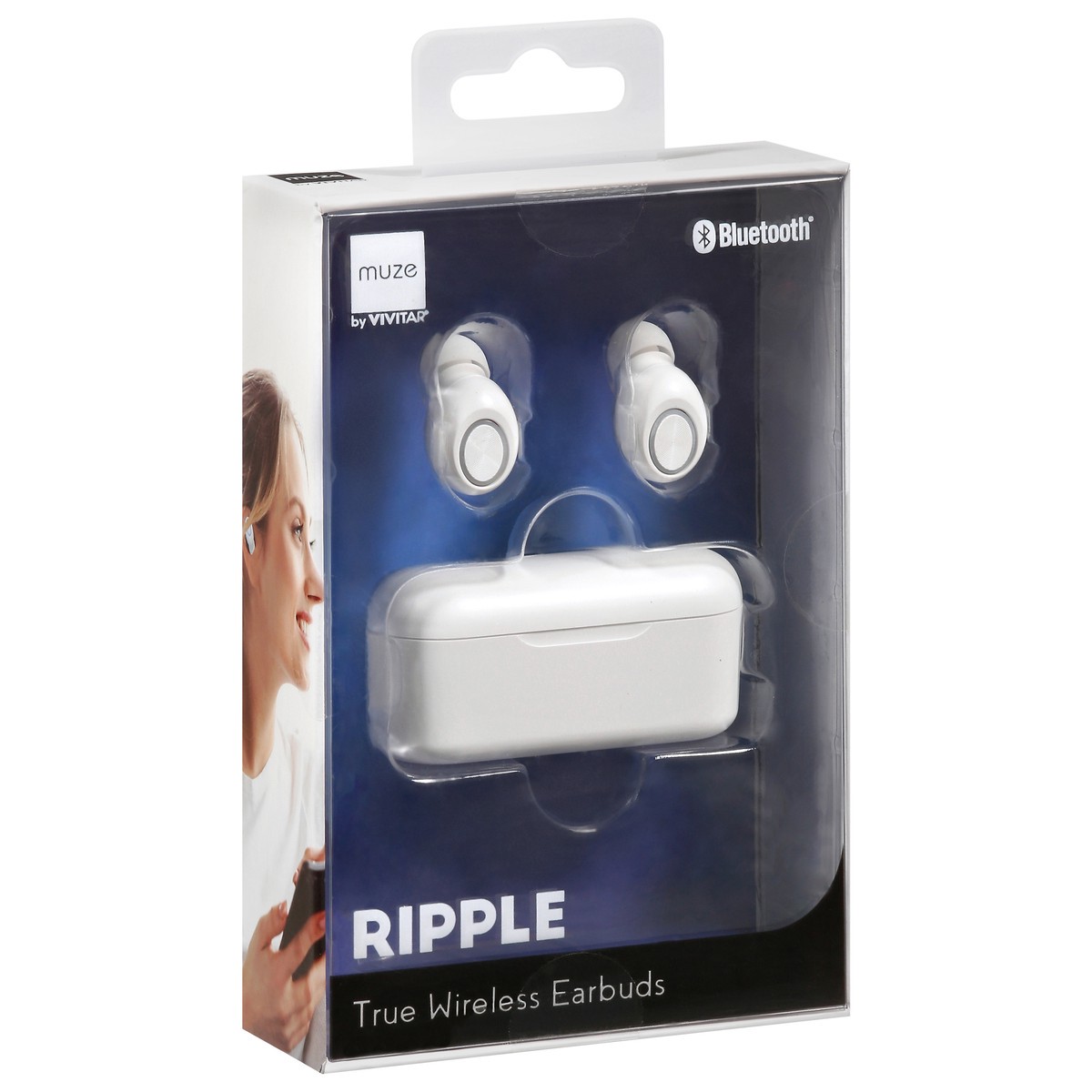 slide 10 of 12, Muze Ripple White True Wireless Earbuds 1 ea, 1 ct