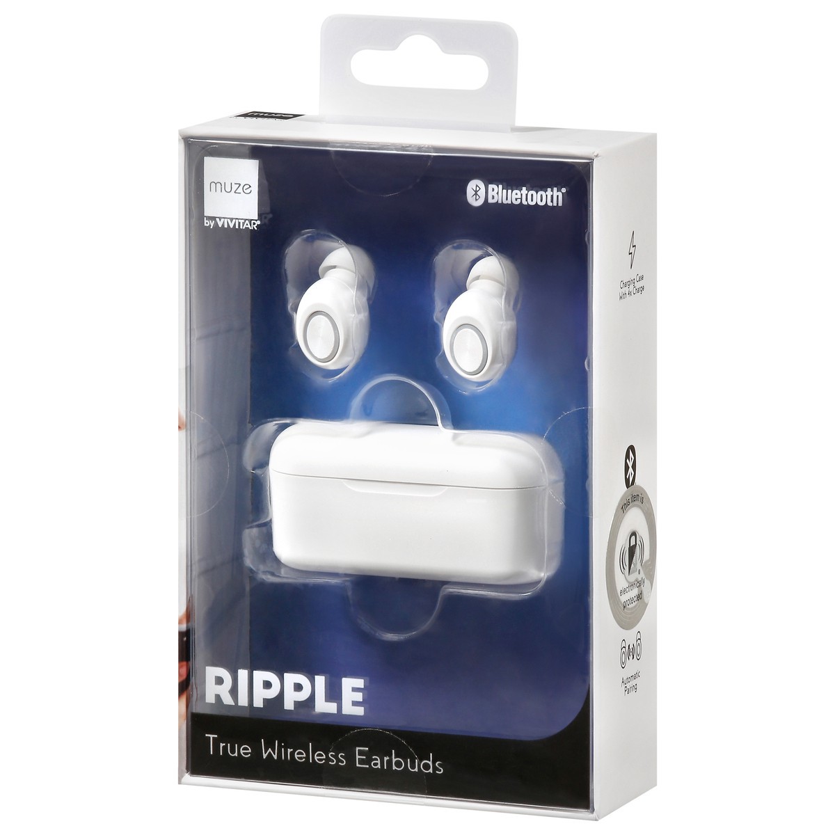 slide 2 of 12, Muze Ripple White True Wireless Earbuds 1 ea, 1 ct