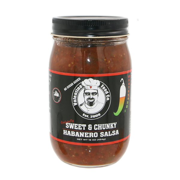 slide 1 of 1, Valentine Bros Sweet & Chunky Habanero Salsa, 16 oz