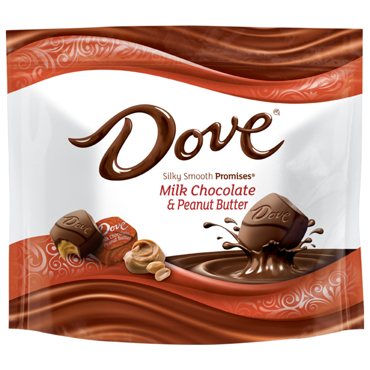 slide 1 of 7, Dove Peanut Butter And Milk Chocolate Candy, 7.61 oz