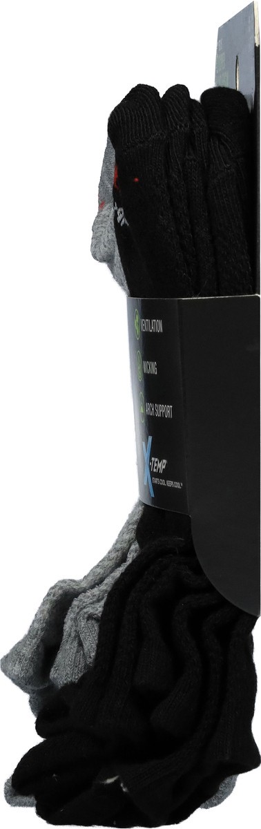 slide 8 of 12, Hanes Boys' Performance Super No Show Socks Large 6 ea, 6 ct