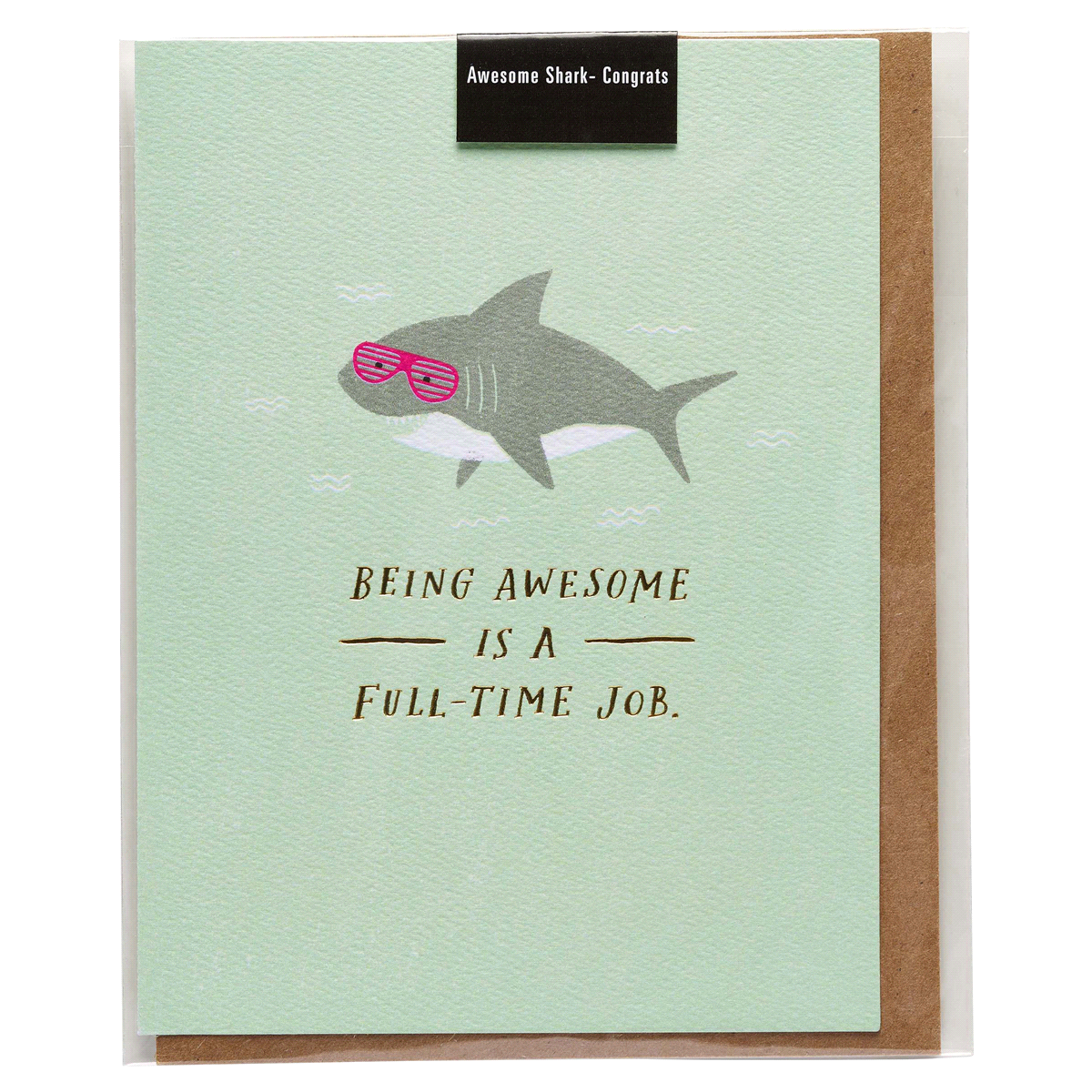 slide 5 of 5, American Greetings Es10 Awesome Shark Congrats Card, 4.6 in x 6.2 in