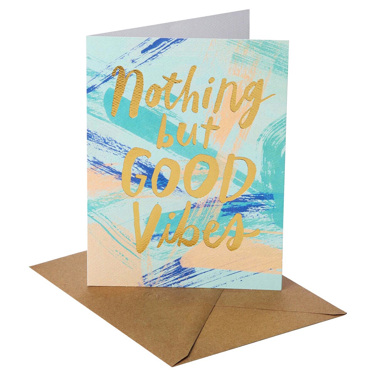 slide 3 of 5, American Greetings (S31) Good Vibes - Blank Card, 1 ct