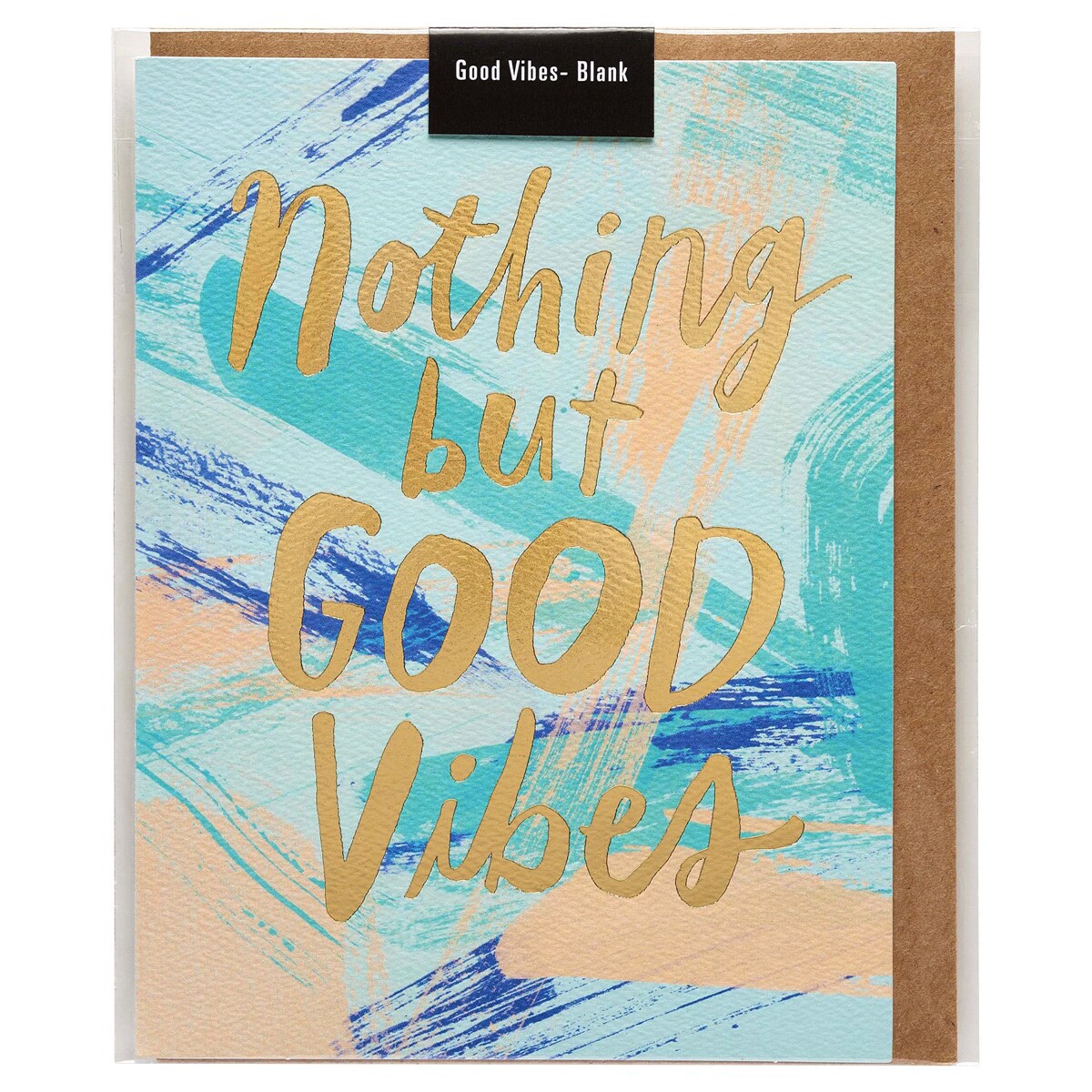 slide 2 of 5, American Greetings (S31) Good Vibes - Blank Card, 1 ct