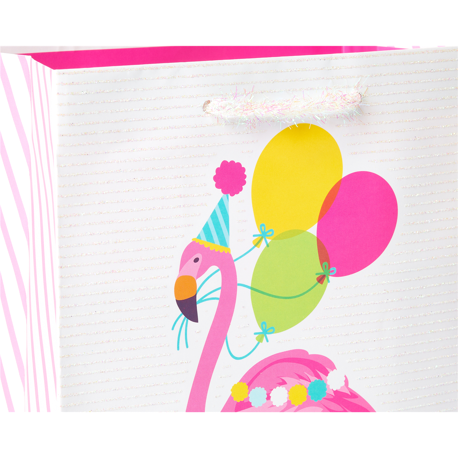 slide 2 of 3, American Greetings Medium Gift Bag (Flamingo), 1 ct
