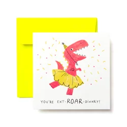 American Greetings Dinosaur Birthday Greeting Card for Girl
