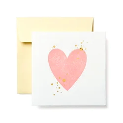 American Greetings Heart Blank Greeting Card