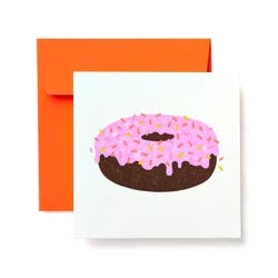 American Greetings Doughnut Blank Greeting Card - Birthday, Thinking of You
