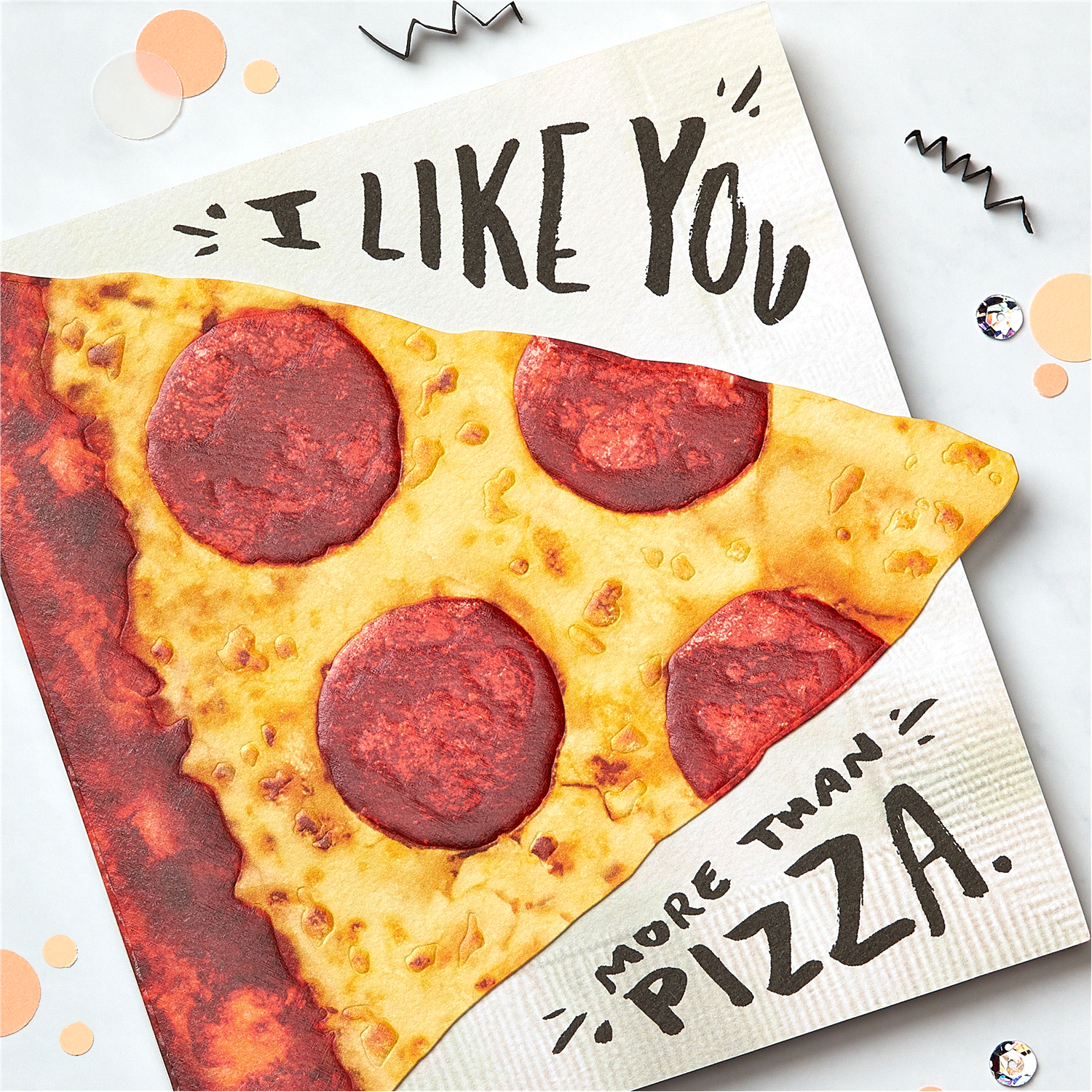slide 3 of 4, American Greetings Funny Pizza Greeting Card - Birthday, Thinking of You, 1 ct