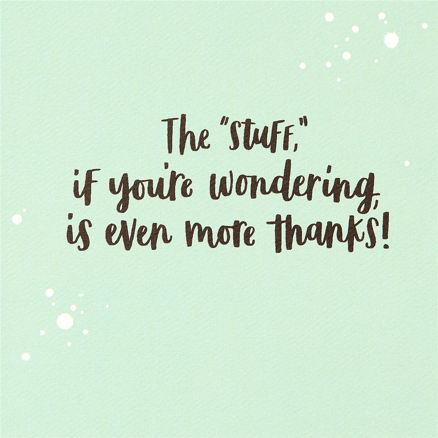 slide 4 of 4, American Greetings Funny Thanks and Stuff Thank You Greeting Card, 1 ct