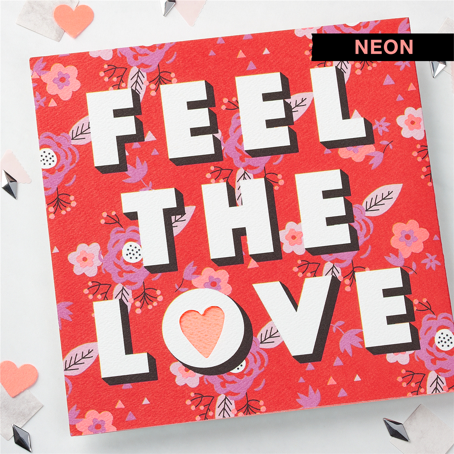 slide 3 of 4, American Greetings Feel the Love Valentine's Day Card, 1 ct