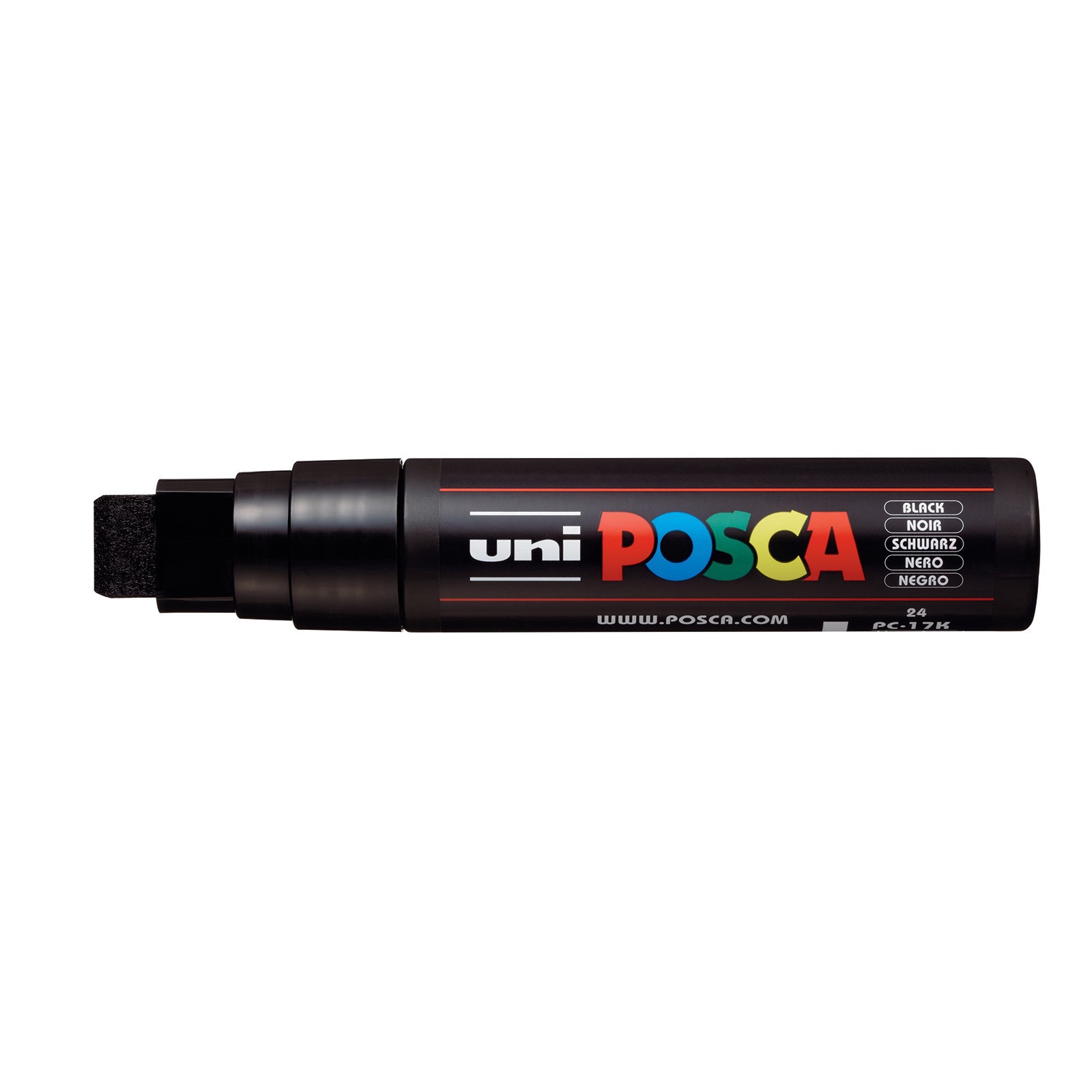 slide 4 of 4, Uni Posca Pc-17k Extra Broad Paint Marker, extra broad, 15mm rectangular-shaped nib