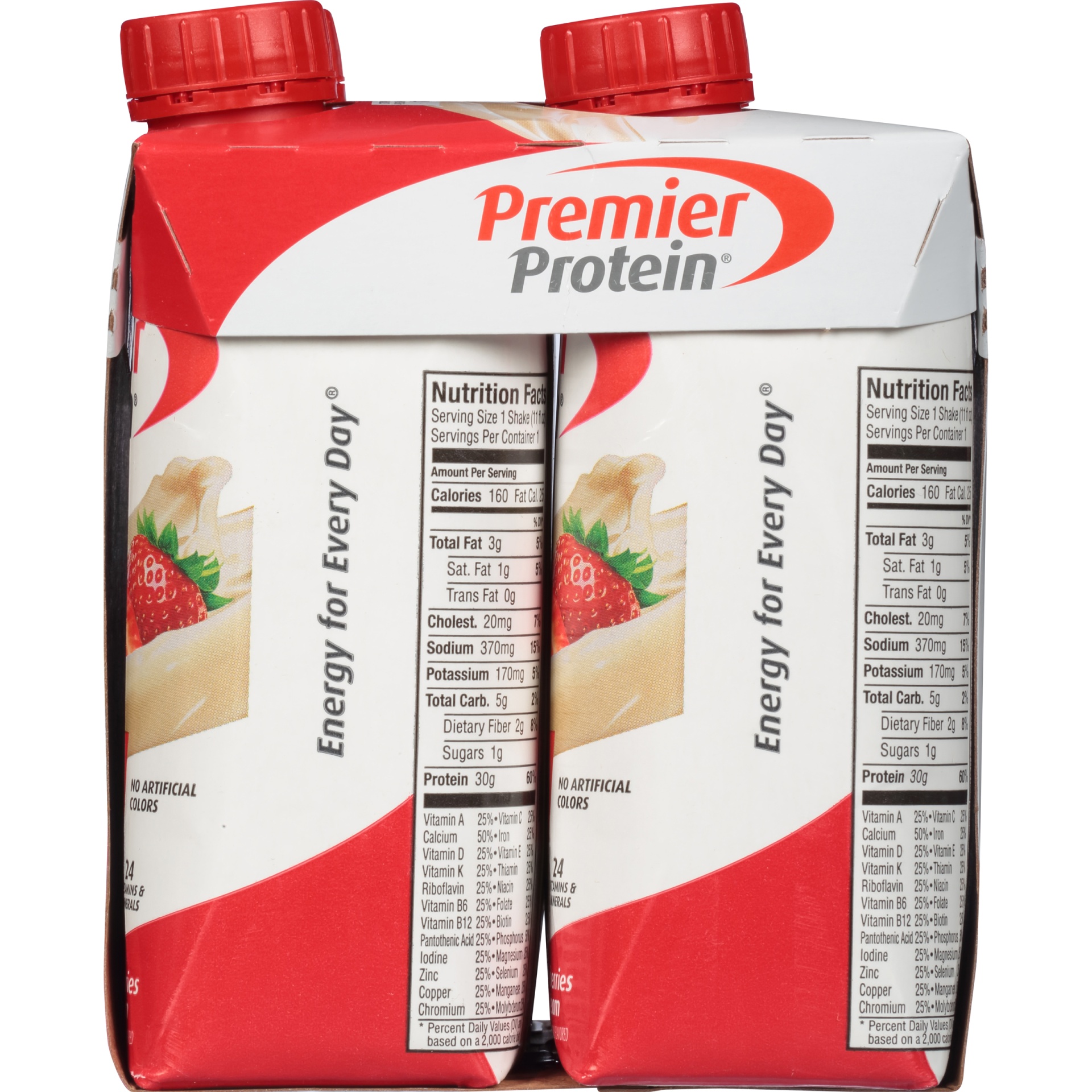 slide 5 of 8, Premier Protein Strawberry Protein Shake, 44 fl oz