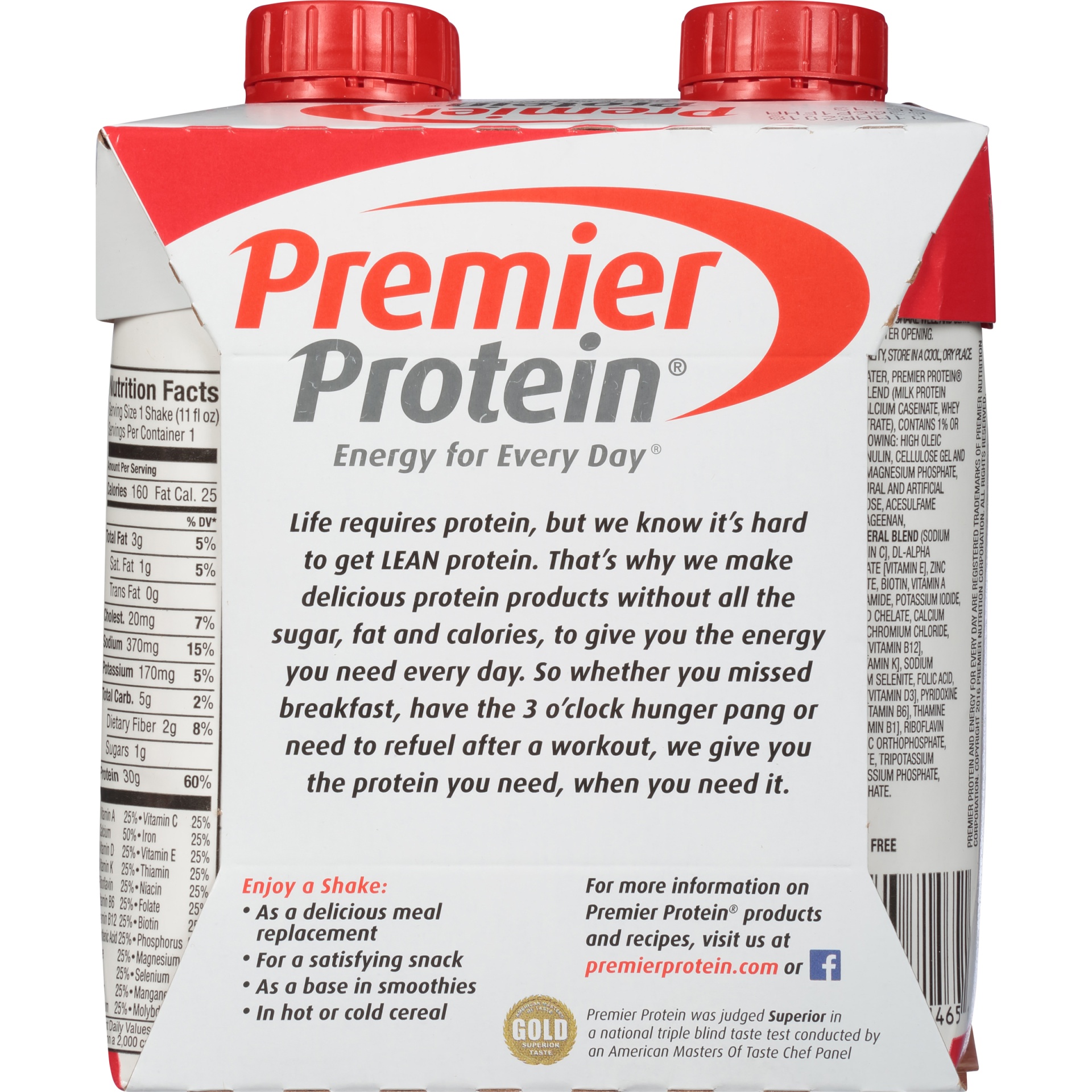 slide 6 of 8, Premier Protein Strawberry Protein Shake, 44 fl oz