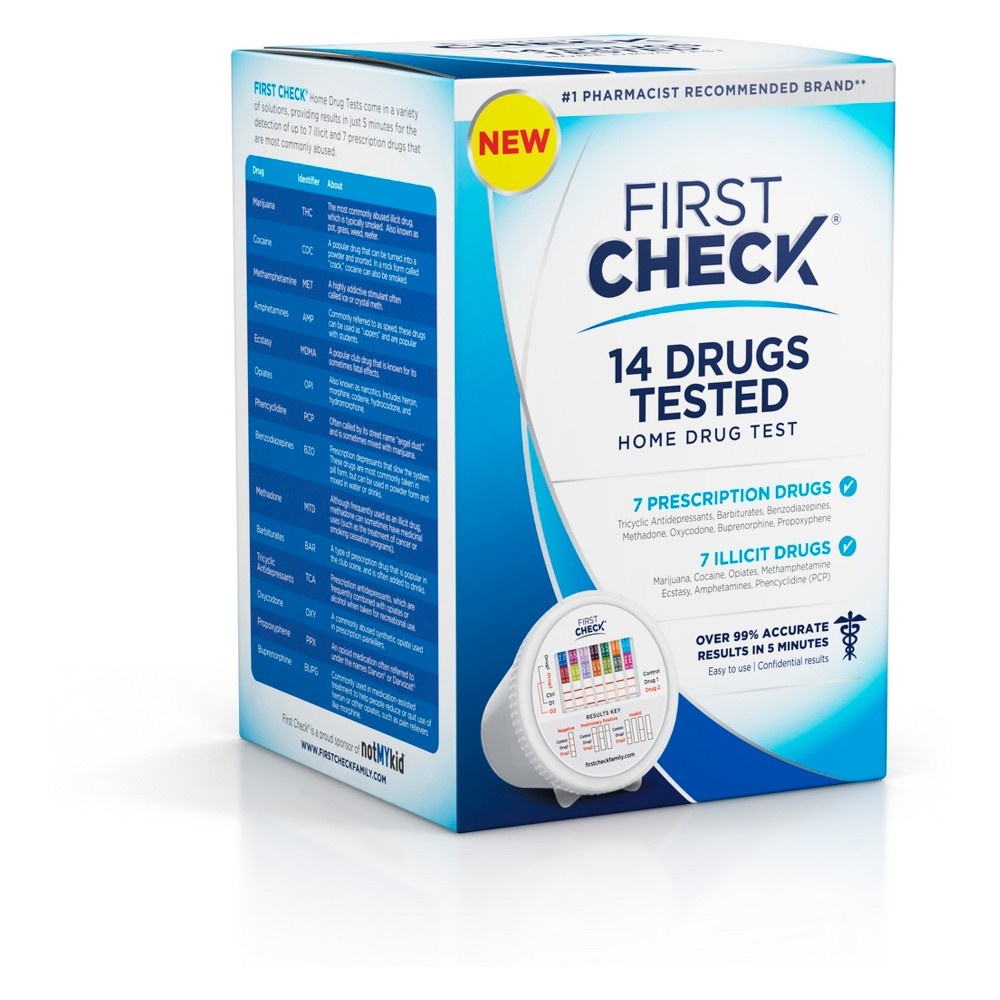 slide 3 of 4, First Check At Home 12 Drug Testing Kit, 12 ct