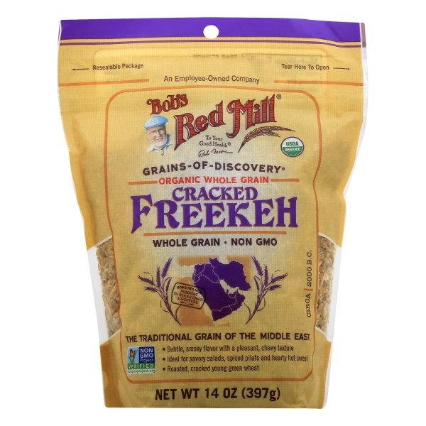 slide 1 of 9, Bob's Red Mill Organic Whole Grain Cracked Freekeh, 16 oz