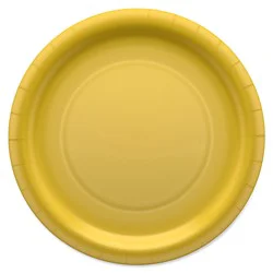 Yellow Solid 9-inch Plate