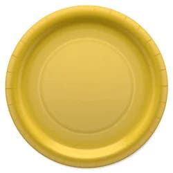 Yellow Solid 9-inch Plate