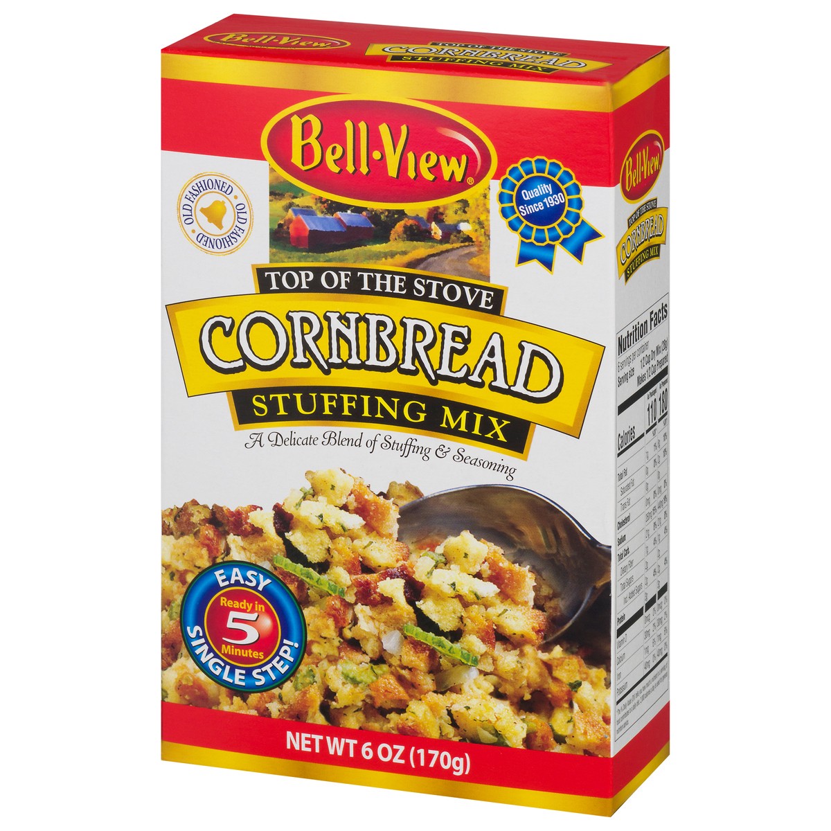 slide 4 of 10, Bell-View Cornbread Stuffing Mix 6 oz, 6 oz