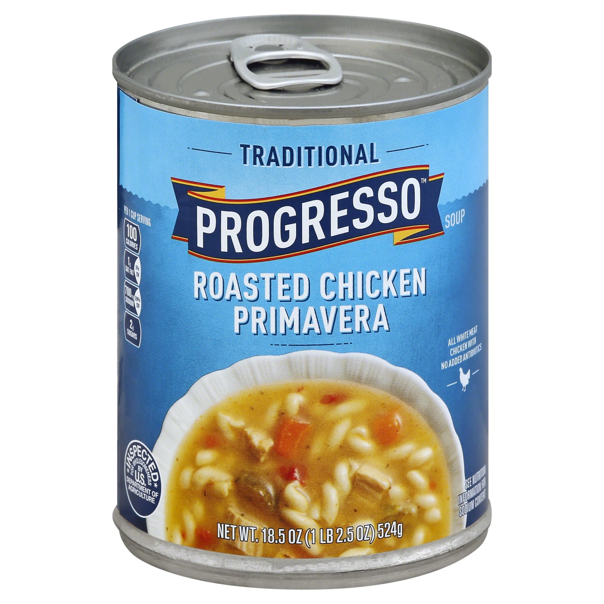 slide 1 of 1, Progresso Traditional Roasted Chicken Primavera Soup, 18.5 oz